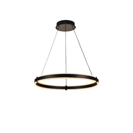 Brilagi - Dæmpbar LED-pendel CIRCLE LED/85W/230V 3000–6500K Ø 60 cm sort + fjernbetjening
