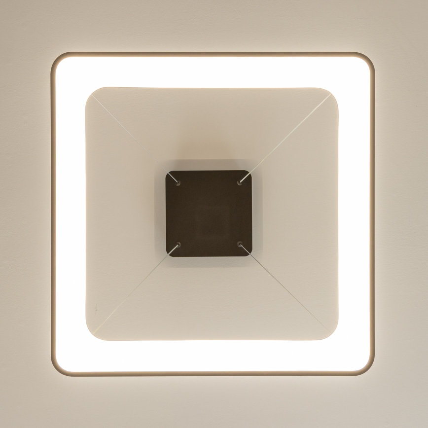 Brilagi - Dæmpbar LED-pendel på wire FALCON II LED/125W/230V 3000-6500K 60x60 cm sort + fjernbetjening