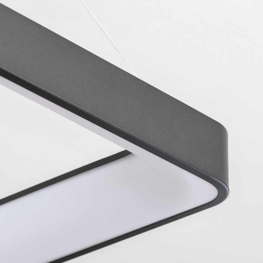 Brilagi - Dæmpbar LED-pendel på wire FALCON II LED/125W/230V 3000-6500K 60x60 cm sort + fjernbetjening