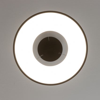 Brilagi - LED-dæmpbar pendel med wireophæng FALCON II LED/67W/230V 3000-6500K diameter 40 cm sort + fjernbetjening