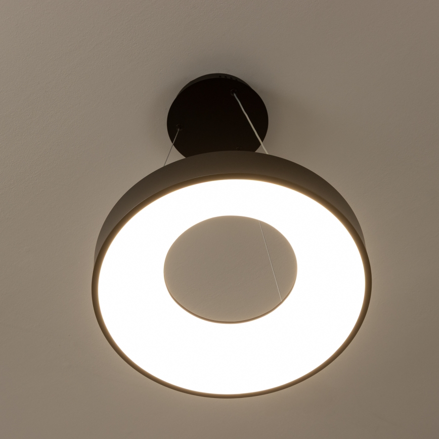 Brilagi - LED-dæmpbar pendel med wireophæng FALCON II LED/67W/230V 3000-6500K diameter 40 cm sort + fjernbetjening