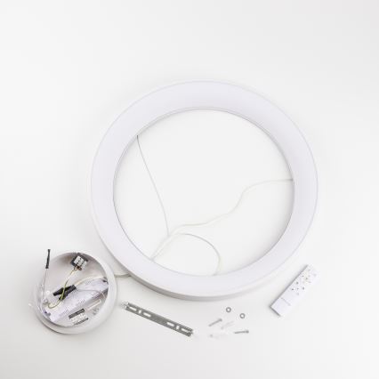 Brilagi - Dæmpbar LED-pendel på wire FALCON II LED/99W/230V 3000-6500K Ø 60 cm hvid + fjernbetjening