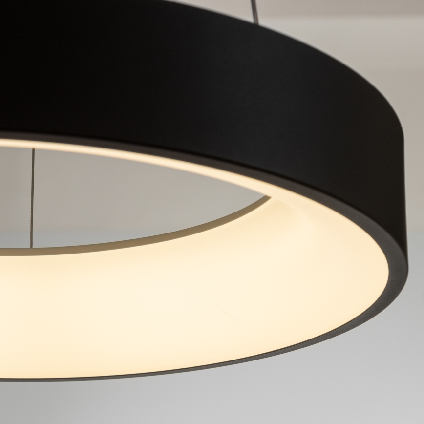 Brilagi - LED-dæmpbar pendel på wire FALCON LED/80W/230V 3000-6500K Ø 60 cm sort + fjernbetjening