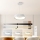Brilagi - LED-dæmpbar pendel på wire FALCON MODERN LED/30W/230V 3000-6000K Ø 40 cm hvid + fjernbetjening