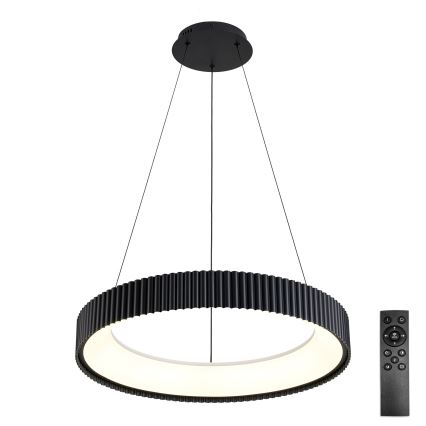 Brilagi - LED dæmpbar pendel på wire FALCON MODERN LED/54W/230V 3000–6500K Ø 60 cm sort + fjernbetjening