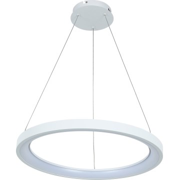 Brilagi - LED dæmpbar pendel på wire FALCON SLIM LED/42W/230V 3000-6500K Ø 50 cm hvid + fjernbetjening