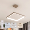 BRILAGI - LED dæmpbar pendel på wire FALCON SLIM LED/50W/230V 3000-6500K 50x50 cm beige + fjernbetjening