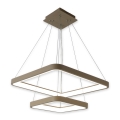 BRILAGI - LED Dæmpbar pendel på wire FALCON SLIM LED/78W/230V 3000-6500K 50x50 cm beige + fjernbetjening
