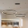 Brilagi - LED-dæmpbar pendel på wire PORTOFINO LED/98W/230V 3000-6000K sort + fjernbetjening