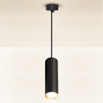Brilagi - LED dæmpbar pendel på wire SELE 1xGU10/6,5W/230V 2700-6500K sort/guld