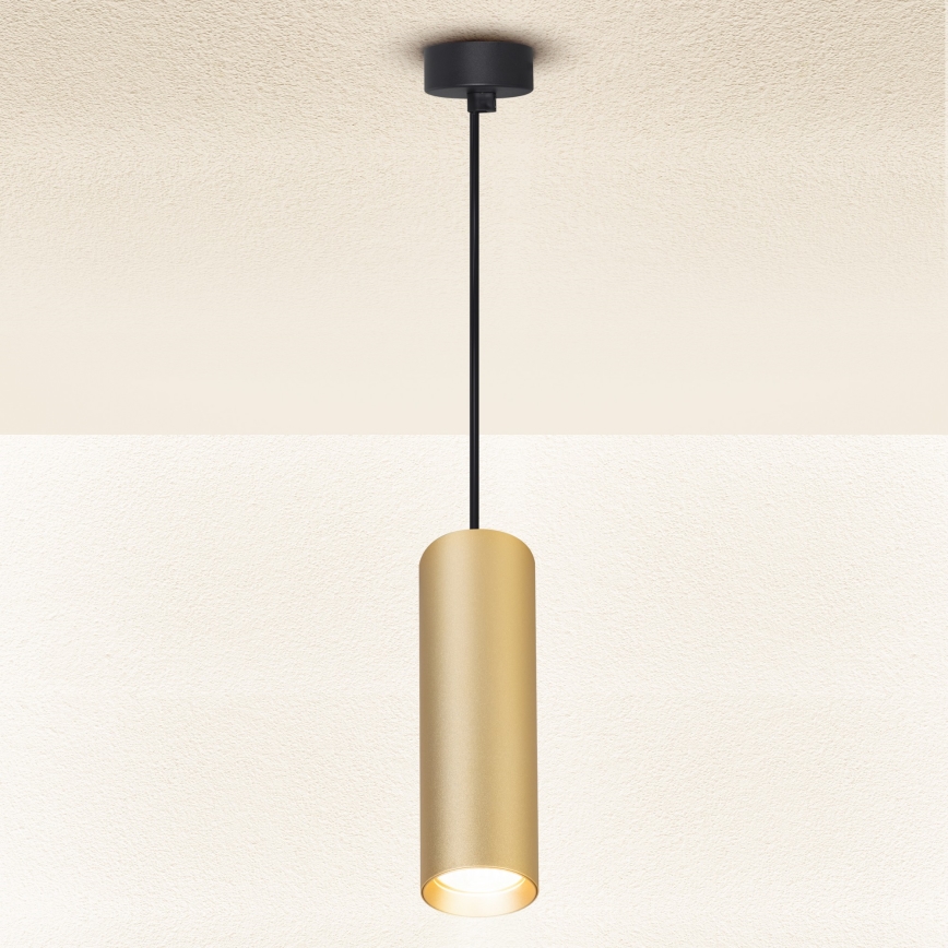 Brilagi - LED dæmpbar pendel på wire SELE 1xGU10/6,5W/230V 2700-6500K sort/guld