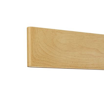 Brilagi - Dæmpbar LED-pendel på kabel SLIMLINE LED/40W/230V 3000-6000K med egetræslook + fjernbetjening