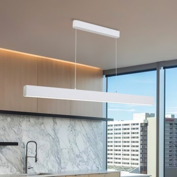 Brilagi - LED Dæmpbar Pendel SLEEKLINE SMART LED/40W/230V 3000-6000K Wi-Fi Tuya Hvid + fjernbetjening