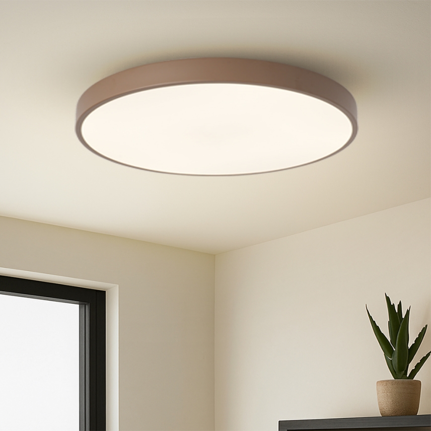 Brilagi - LED dæmpbar armatur POOL SMART LED/100W/230V Ø 80 cm Wi-Fi Tuya + fjernbetjening brun