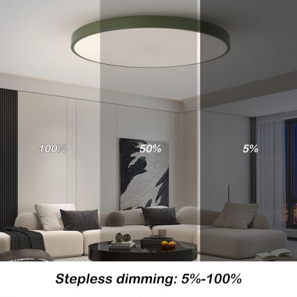 Brilagi - Dæmpbar LED-armatur POOL SMART LED/128W/230V Ø 100 cm 3000–6000K Wi-Fi Tuya + fjernbetjening grøn