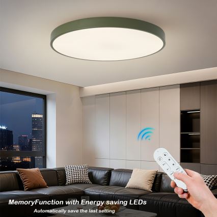 Brilagi - Dæmpbar LED-armatur POOL SMART LED/128W/230V Ø 100 cm 3000–6000K Wi-Fi Tuya + fjernbetjening grøn