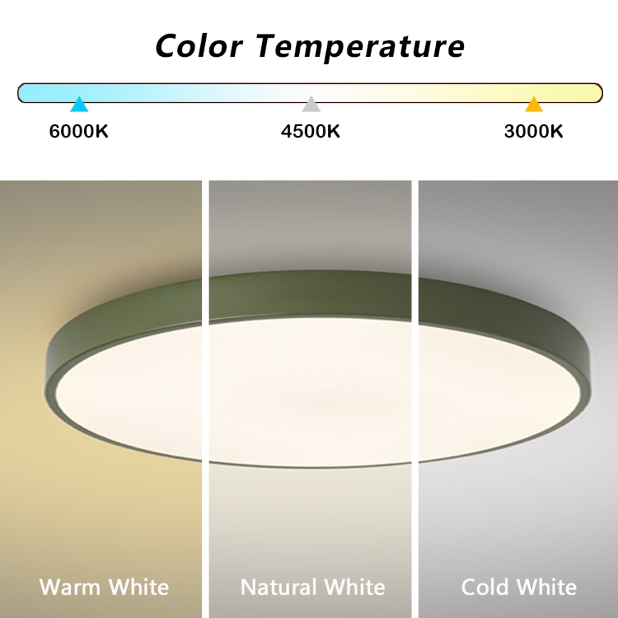 Brilagi - LED-dæmpbart armatur POOL SMART LED/128W/230V Ø 100 cm Wi-Fi Tuya + fjernbetjening grøn
