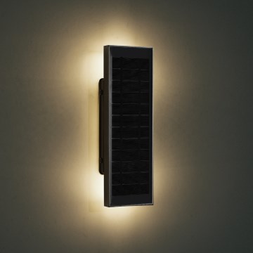 Brilagi - LED-dæmpbar solcelle-væglampe SUN LED/2,5W/3,7V 30 cm 2000 mAh IP44