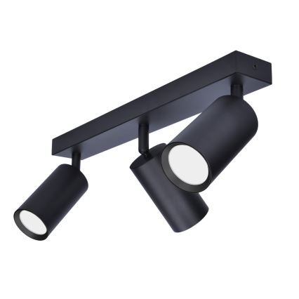 Brilagi - LED RGBW dæmpbart spot SELE 3xGU10/4,8W/230V 3000K sort + fjernbetjening