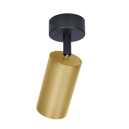 Brilagi - LED RGBW dæmpbar spotarmatur SELE GOLDEN 1xGU10/4,8W/230V 3000K sort/guld + fjernbetjening