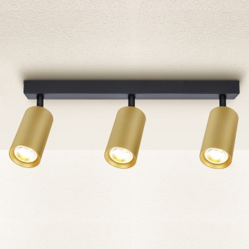 Brilagi - LED dæmpbar spot SELE GOLDEN 3xGU10/6,5W/230V 2700-6500K sort/guld