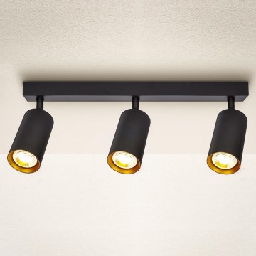 Brilagi - LED-dæmpbar spotlampe SELE 3xGU10/6,5W/230V 2700-6500K sort/guld