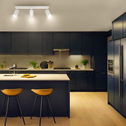 Brilagi - Dæmpbar LED-spotarmatur SELE 3xGU10/6W/230V 3000K hvid