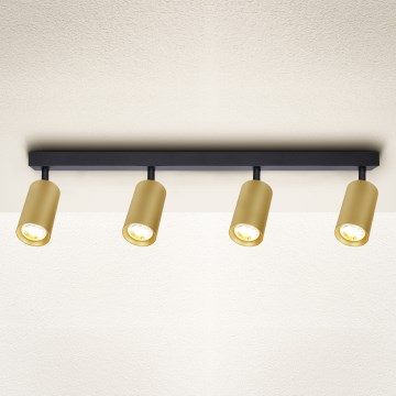 Brilagi - LED-dæmpbar spotlampe SELE GOLDEN 4xGU10/6,5W/230V 2700-6500K sort/guld