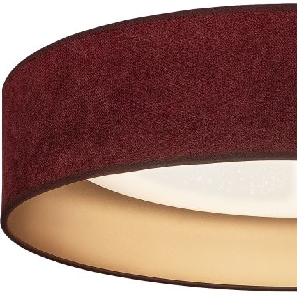 Brilagi - LED-dæmpbar loftlampe VELVET SMARTIX STARS LED/24W/230V 3000-6000K Ø 45 cm bordeaux/guld Wi-Fi Tuya Beacon + fjernbetjening