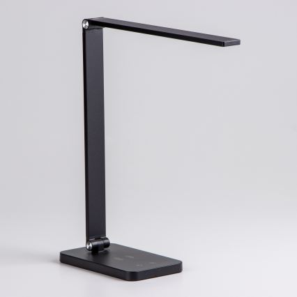 Brilagi - Dæmpbar LED bordlampe med berøringsbetjening og trådløs Qi-opladning MODO CHARGE LED/7W/5V 3000/4000/6000K sort