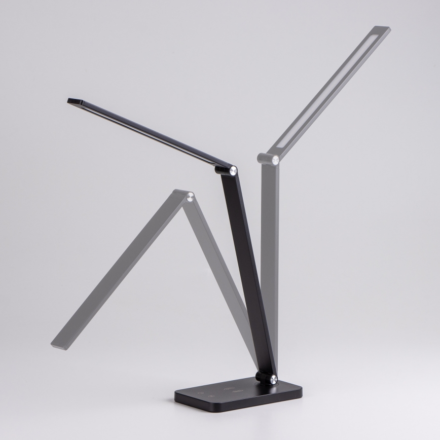 Brilagi - Dæmpbar LED bordlampe med berøringsbetjening og trådløs Qi-opladning MODO CHARGE LED/7W/5V 3000/4000/6000K sort