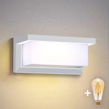 Brilagi - LED-dæmpbar udendørs væglampe BRICKY 1xE27/6W/230V 2700-6500K IP54 hvid