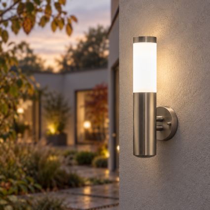 BRILAGI - LED dæmpbar udendørs væglampe ELIA 1xE27/6W/230V 2700-6500K IP44 Wi-Fi mat krom