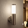 BRILAGI - LED dæmpbar udendørs væglampe ELIA 1xE27/6W/230V 2700-6500K IP44 Wi-Fi mat krom