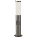 Brilagi - LED-dæmpbar udendørslampe med stikkontakt ELIA 1xE27/6W/230V 2700-6500K IP44 Wi-Fi 50 cm mat krom