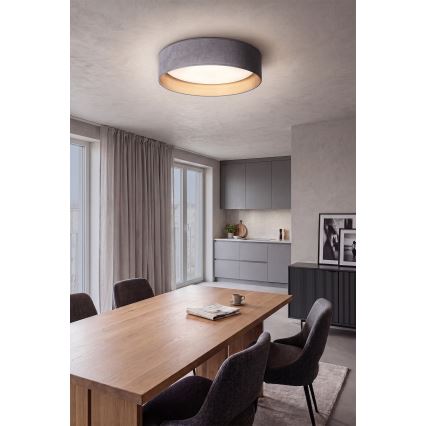 Brilagi - LED-dæmpbar loftlampe VELVET SMART VARI LED/24W/230V 3000-6500K Ø 45 cm grå/guld + fjernbetjening