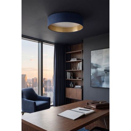 Brilagi - Dæmpbar LED-loftlampe VELVET SMART VARI LED/24W/230V 3000-6500K Ø45 cm blå/guld + fjernbetjening