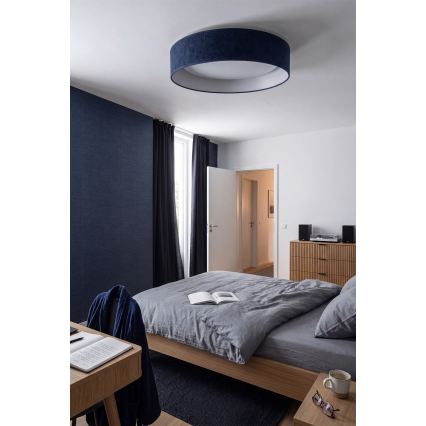 Brilagi - LED-dæmpbar loftlampe VELVET SMART VARI LED/36W/230V 3000-6500K Ø 55 cm blå + fjernbetjening