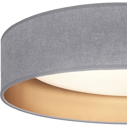 Brilagi - Dæmpbar LED-loftlampe VELVET SMART VARI LED/36W/230V 3000-6500K Ø 55 cm grå/guld + fjernbetjening