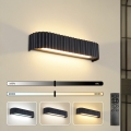 Brilagi - LED-dæmpbar væglampe FALCON MODERN LED/14W/230V 3000-6000K 40 cm sort + fjernbetjening