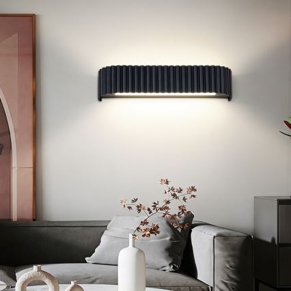 Brilagi - LED-dæmpbar væglampe FALCON MODERN LED/14W/230V 3000-6000K 40 cm sort + fjernbetjening