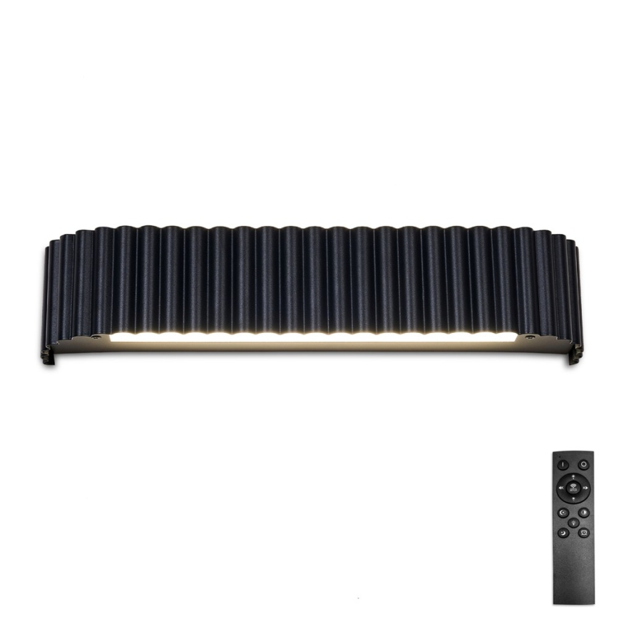 Brilagi - LED-dæmpbar væglampe FALCON MODERN LED/14W/230V 3000-6000K 40 cm sort + fjernbetjening