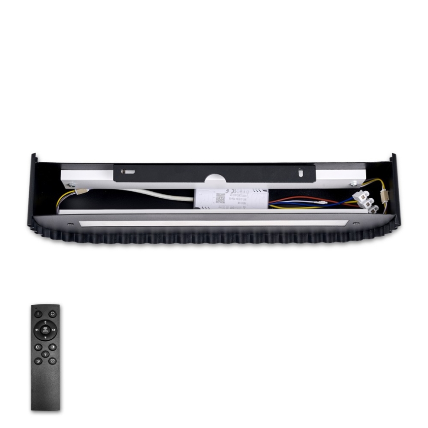 Brilagi - LED-dæmpbar væglampe FALCON MODERN LED/14W/230V 3000-6000K 40 cm sort + fjernbetjening