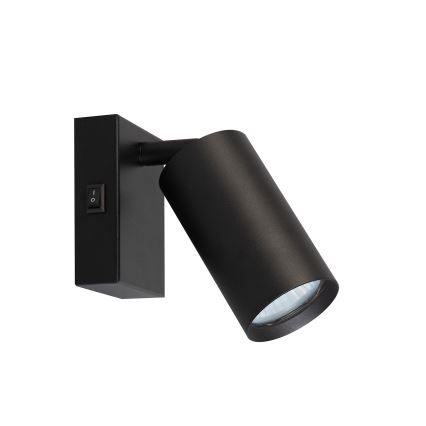 Brilagi - LED RGBW dæmpbar vægspot med afbryder SELE 1xGU10/4,8W/230V 3000K sort + fjernbetjening