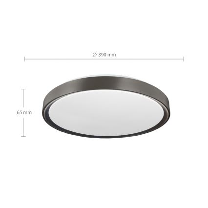 Brilagi - LED dæmpbar loftlampe FANCIA LED/48W/230V 3000-6500K Ø 39 cm antracit + fjernbetjening