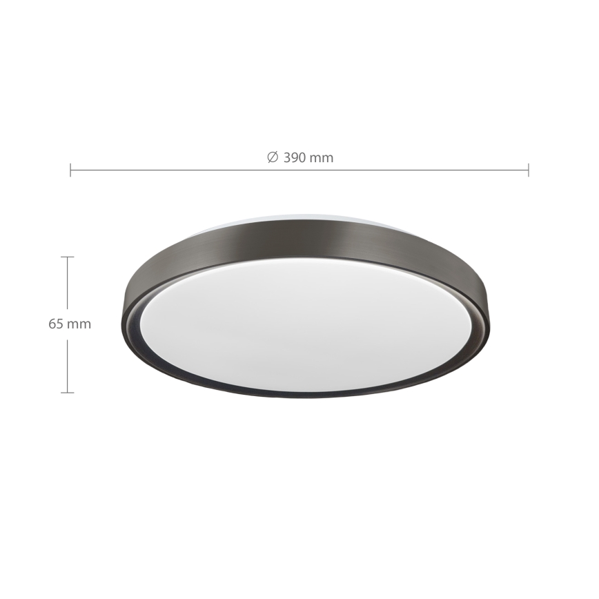 Brilagi - LED dæmpbar loftlampe FANCIA LED/48W/230V 3000-6500K Ø 39 cm antracit + fjernbetjening