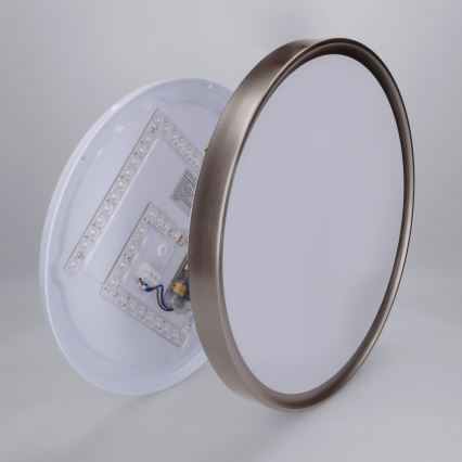 Brilagi - LED dæmpbar loftlampe FANCIA LED/48W/230V 3000-6500K Ø 39 cm antracit + fjernbetjening