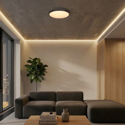 Brilagi - LED Dæmpbar loftlampe FANCIA LED/48W/230V 3000-6500K Ø 39 cm sølv + fjernbetjening