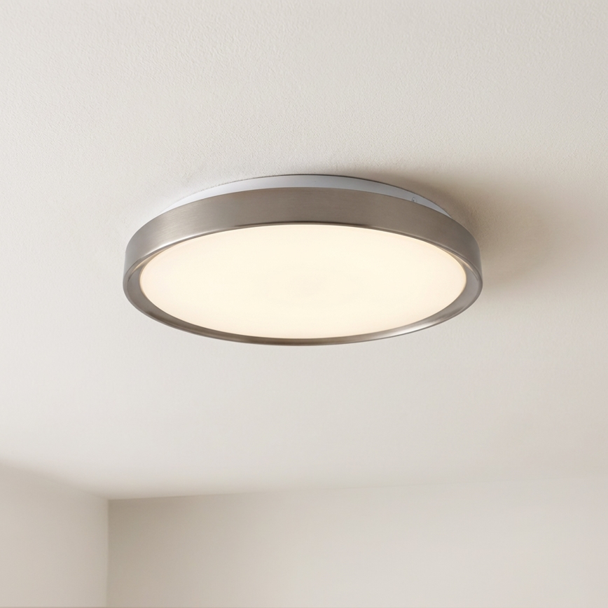 Brilagi - LED Dæmpbar loftlampe FANCIA LED/48W/230V 3000-6500K Ø 39 cm sølv + fjernbetjening