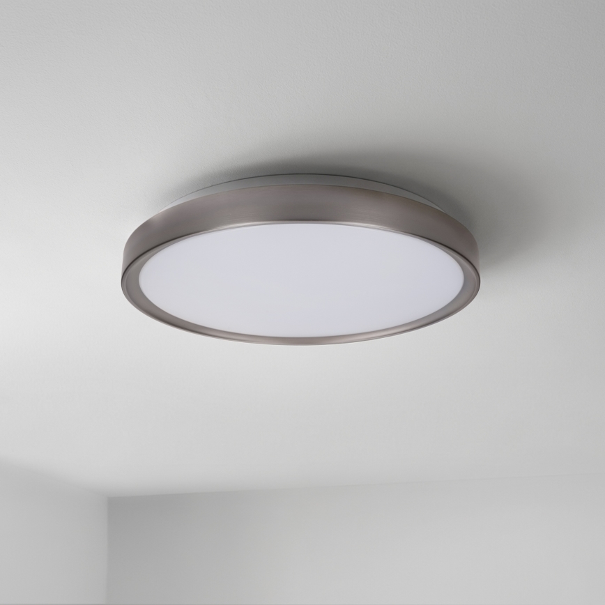 Brilagi - LED Dæmpbar loftlampe FANCIA LED/48W/230V 3000-6500K Ø 39 cm sølv + fjernbetjening